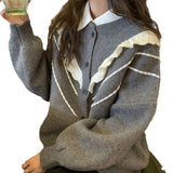 Fongt Autumn And Winter On The New Sweet Wind Knitting Sweater Coat Loose Small Pure And Fresh Atmosphere Sense Temperament Women's Cardigan Fashion-Outfit