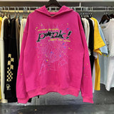 Fongt 2025 Spoder Spider Web Print Hooded Hooded Hooded Hooded Casual Loose New