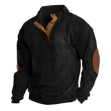 Fongt And Winter New Men's Outdoor Jacket Corduroy Leisure Collar Long Sleeves