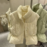 Down Vest Women 2022 New Winter Ultra Light Gilet Female Casual Loose Waistcost 90% White Duck Down Jacket