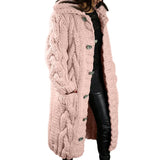 Size 4XL 5XL Autumn Winter Women Sweater Cardigan Twist Oversized Knitted Coat Female Long Cardigans Fashion Jackets