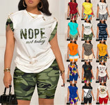 Summer Independent Station Fashion And Leisure Design Pin Digital Printing Set-Outfit