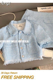 Tweed Skirt Suit 2023 New Fashion Two Piece Set Women Crop Top Wrap And Hip Plaid Mini Skirts Tassel Outfits Summer