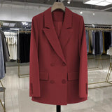 Fongt Spring And Autumn Dress New Fragrant Lily Taro Purple Angry Blazer Blazer Female Senior Sense Goddess Fan Temperament Professional Suit
