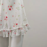 Fongt Pure Desire High-Grade Broken Ice Silk Pyjamas Girl 2025 Sweet Lace Sling Pajamas Pajamas Pyjamas Ajamas Pyjamas