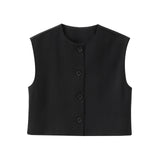 New Series Breasted Round-Neck Vest 2532178-Outfit