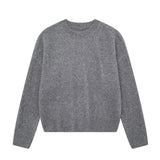 Fongt Women's New 2025 Casual Pure Color Long-Sleeved Soft Knitwear