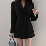 Fongt Small Suit Jacket 2024 Spring Plus Size Korean Version Slim Design British Wind Lady Small Suit Suit Jacket-Outfit