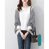 Pullovers Women Spring Autumn New Korean Style Loose Shirt Stitching Pullover Casual All-match Long Sleeve Womens
