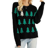 Fongt Christmas Tree Jackup Christmas Sweater Women's Casual Jack T-Shirt