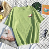 100% Cotton T Shirt Women Printed Short Sleeve Elastic O-Neck Soft Tees Summer Fashion Soft Plus Size New