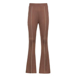 Flare Pants Casual Skinny Elastic High Waisted Sweat