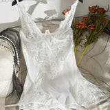 Cagano Special For Sexy Slings Ajan Skirts Hollow Mesh Lace Pyjamas
