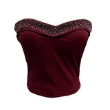 Fongt Sense Of Small Heavy Industry Drilled With Chest Pad Inside The Bottom Of The Coat Short Vest Woman 8029