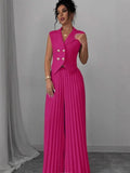 Fongt New Fashion Vest 100-Folded Skirt Suit Women's Clothing