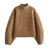 Fongt Women's Autumn And Winter New Fashion Trend Of Beadskin, Loose Edgy Short Jacket