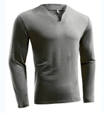 Fongt New Hot Fitness Plus-Size Sports T-Shirt Men's Elastic Comfortable Long-Sleeved Autumn