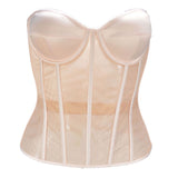 Fongt Net Red Cup Bosom Corset Corset Corset Wedding Dress Bottom Perspective Cool After Tied Corset Steel Bone