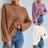 Fongt Solid Women's Top In Autumn And Winter 2025 Loose Round Collar Collar Thairy