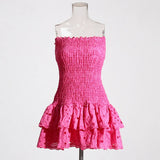 Heavy Industry High-Sense Dress Women's 2025 Summer New Sick Flower Slimming Small Short