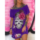 Sleeve Off Shoulder Loose Tank