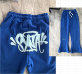 Fongt Swie Swie Swie Two-Sleeve Y2k Embroidered Super Dalian Hoodie Sweatpants Set