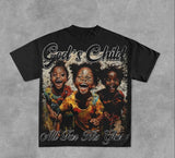 Fongt New T-Shirt Foreign Children's Series Before And After The Printing Round-Neck Short-Sleeved Direct Selling Hot