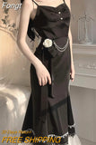 Sweet Two Piece Dress Suit Woman French Elegant Pretty Flower Kawaii Set Female Sexy Korean Fashion Lolita Dress Set