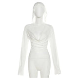 Fongt Summer New Women's Fashion Sexy Solid Color Folding Hood Repair Waist Open Umbilical Sunscreen