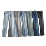Fongt Long Leisure New Autumn 2025 Wide-Legged Jeans Women's Clothing