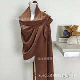 Fongt Robe Skirt Coat Women's Explosive Middle East Turkey Solid Color Big-Size Cardigan 2 Sets