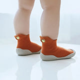 Baby Knitted Leopard Floor Socks Shoes with Rubber Soles Infant Anti-slip Indoor Socks Newborn Spring Summer