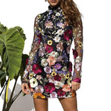 Fongt Direct Sales Three-Dimensional Flower Mesh Yarn Lace Embroidery Bag Toss Slimy Sexy