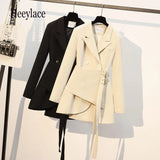 Jackets For Women 2022 Office Ladies Double Breasted Suits Coat Black Blazer Chic Female Outerwear
