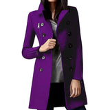 Fongt And Winter New Japanese And Korean Burst Single Long Hair, The Female Coat Cuff Zipper Coat Double Buckle Multi-Pocket