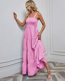 Fongt Spring And Summer New Women's Slings To Close The Belt Stripe Holiday Dress Female Sense