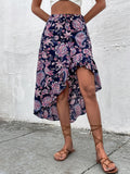 Fashion Floral Print Skirts for Women Summer