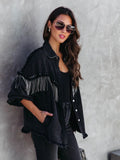 Fongt Heavy Industry Ins Wind Chain Rivet Street Fashion Single Buckle Jacket 6003