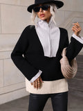 Zipper Knitted Pullover Women's Sweater Autumn Winter Long-sleeved Women Pullovers 2022 Fashion Turtleneck