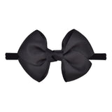 1piece Solid Colors Bowknot Baby Headband For Girls Nylon Elastic Hair Bands Handmade Turban Headwear Hair