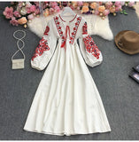 Fongt Gentle Wind V Collar Horn Sleeves With Waist Swing Lotus Leaf-Side Dress Female Pendant 0515