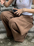Fongt Made Old Loose Split Jeans Women 2025 Ancient Early Street To Shoot Thin Straight Trousers New Trousers