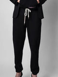 Letter Cotton Pants Women 2023 Spring Autumn Drawstring Sprot Pants Trousers Casual Classic Streetwear Sweatpants