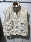 Fongt And Winter New Women's Clothing Collar Casual Sleeveless Gray Cotton Vest Vest Vest Coat