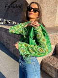 Long Sleeve See Through Chiffon Blouse Shirts Tops V Neck Ruffled Tops Spring Autumn French Style Casual Blouse