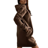 Plus Size Solid Color Hooded Fashion