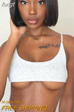 Cami Top Rib Knit Top Women Cut Out Crop Top Summer Clothes Slim Solid U Neck Vest Backless Camisole Streetwear Sport