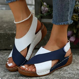Fongt Sandals Women 2025 Summer New Pine Cake Thick Bottom With Skirt Casually Exposed Toe Beach