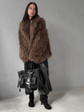Fongt Winter Fashion Faux Fur Coat Women's Loose Soft Thicker Coat