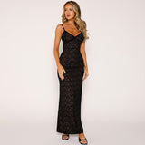 Fongt Autumn And Winter Fashion New Sexy V Collar Lace Collection Purse Hip Sling Dress Female-Outfit
